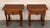 20th century Pair of Spanish nightstands with one drawer . The table has beautiful carved drawers with original color...