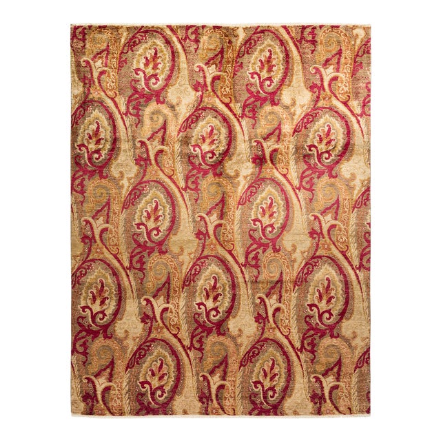 Suzani Collection Hand-Knotted Area Rug - 8' 1" X 10' 4" For Sale