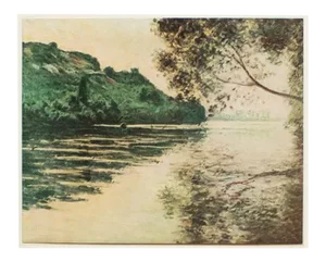 1930s After Claude Monet "The Seine Near Vernon" First Edition Parisian Offset Lithograph