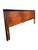 Mid-Century Modern Mid Century Modern Vintage Low King Headboard Walnut With Black Accent For Sale - Image 3 of 7