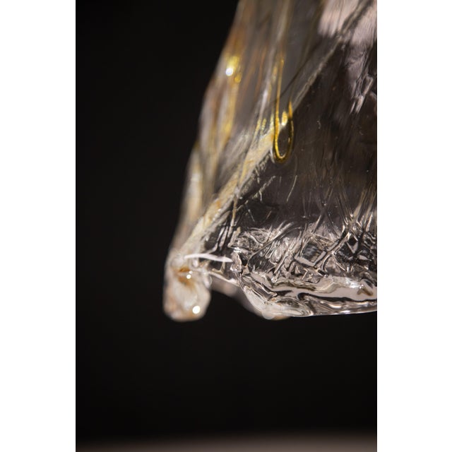 Murano Gold Flush Mount, 1980s For Sale - Image 9 of 13