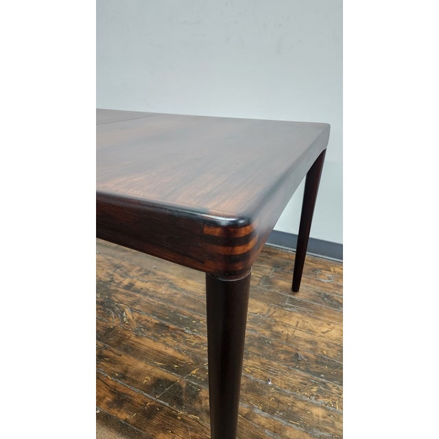 Brown 1960s Vintage Rosewood Dining Table by h.w. Klein for Bramin For Sale - Image 8 of 12
