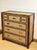 Brown 1992 Rare Ralph Lauren Cameron Canvas Faux Bamboo Brass Campaign Chest of Drawer For Sale - Image 8 of 12