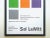 Abstract Sol LeWitt Lithograph Print Josef Albers Museum Framed Minimalist Exhibition Poster For Sale - Image 3 of 13