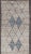 Modern Hand-Knotted Runner in Wool with Diamond Design in Neutral Tones. Keivan Woven Arts; rug SNK-2281, country of...