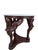 Wood Vintage Indonesian Neoclassical Style Winged Caryatid Marble Top Center Table For Sale - Image 7 of 8