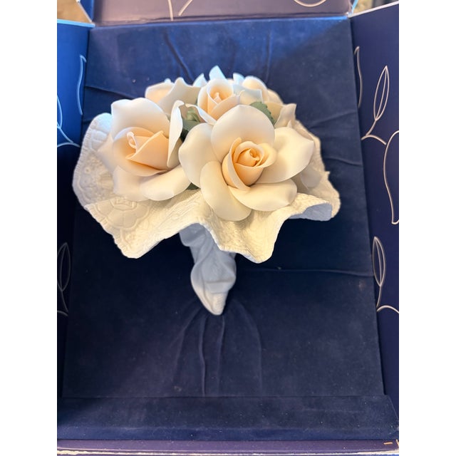 For sale is the highly sought-after, retired Lladró "Bridal Bouquet" (#01011837) matte porcelain floral sculpture. Limited...