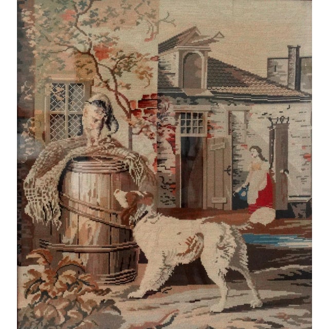 Late 19th Century Late 19th Century Antique Berlin Woolwork Needlework For Sale - Image 5 of 8