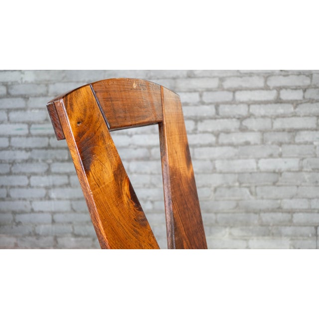 1970s 1970s French Modern Brutalist Dining Chairs After Pierre Chapo For Sale - Image 5 of 13