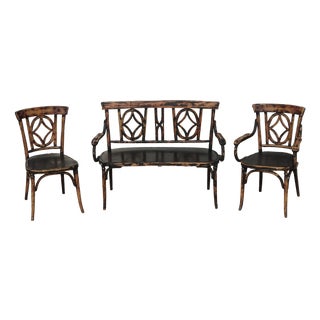 Living Room Set from Baumann, 1900s, Set of 3 For Sale