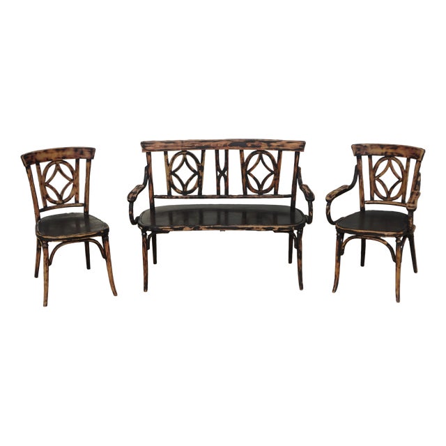 Living Room Set from Baumann, 1900s, Set of 3 For Sale
