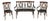 Living Room Set from Baumann, 1900s, Set of 3 For Sale