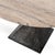 2020s Travertine Iron Pedestal Dining Table For Sale - Image 5 of 6