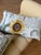 Textile Beautiful Cream Yellow Chesterfield Settee For Sale - Image 7 of 12