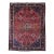 Vintage Joshegan Kashan Rug, Hand-Knotted Wool, Weeping Willow Pattern, Red & Blue, 5x7 For Sale
