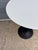 eero Saarinen for Knoll Quartz Top White Side Table with Black base. Tops are very clean! Classic mid-century design that...