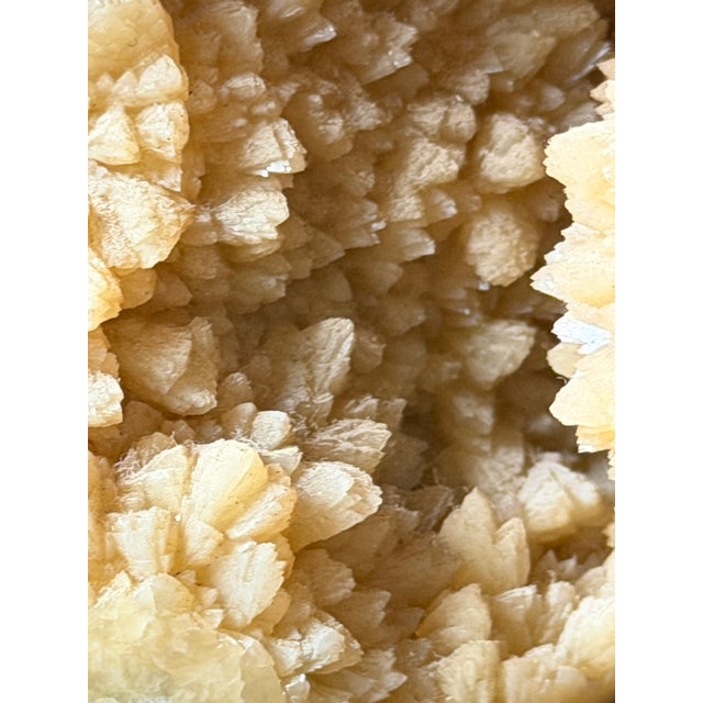 Calcite Crystal Septarian Buffalo Sculpture Carved Stone Masculine Rugged For Sale - Image 12 of 17