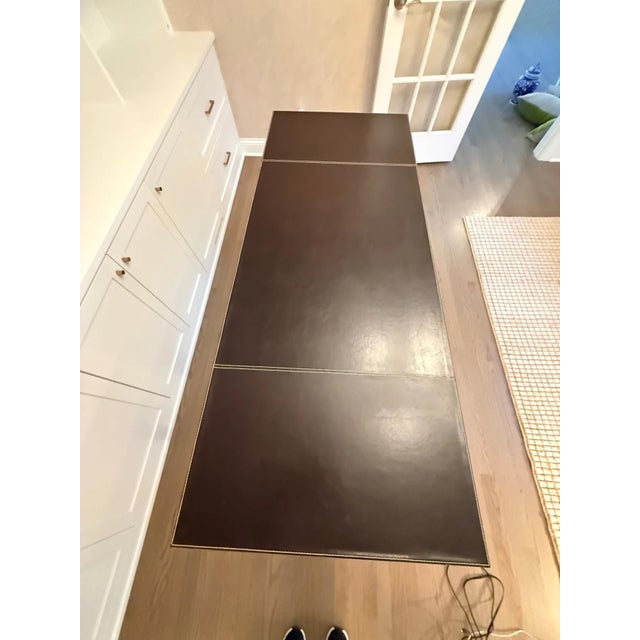 Modern Clarendon Bernhardt Leather Desk For Sale - Image 11 of 12