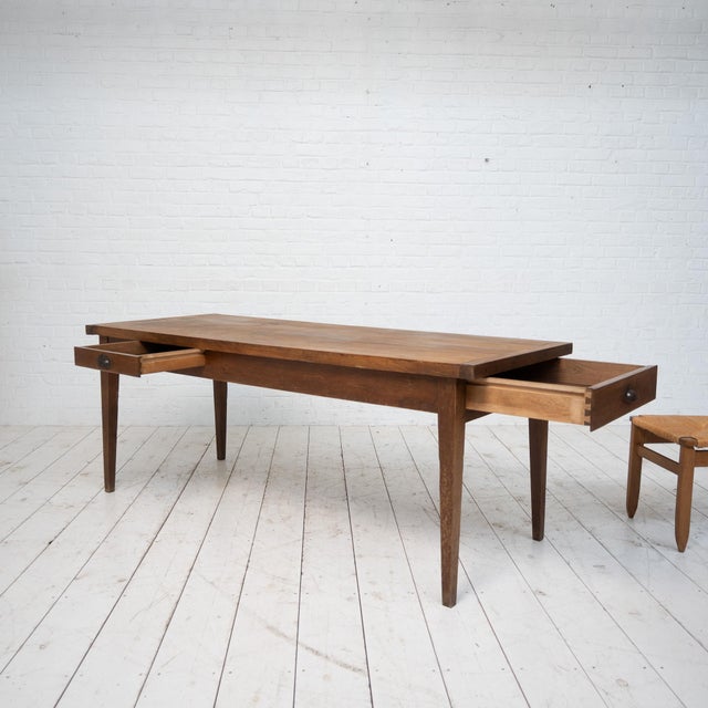 Antique Farmhouse Table in Oak, 1900 For Sale - Image 4 of 10