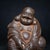 Cast Iron Laughing Maitreya Buddha Seated Statue, Happy Buddha Sculpture, Chinese Decorative Figurine For Sale - Image 6 of 7