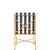 Contemporary Jerome Outside Dining Chairs in Reed Brass Finish by Michael Taylor, Set of 6 For Sale - Image 3 of 11