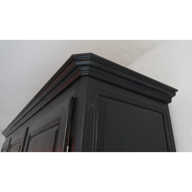 Large Vintage Black Wardrobe For Sale - Image 13 of 18
