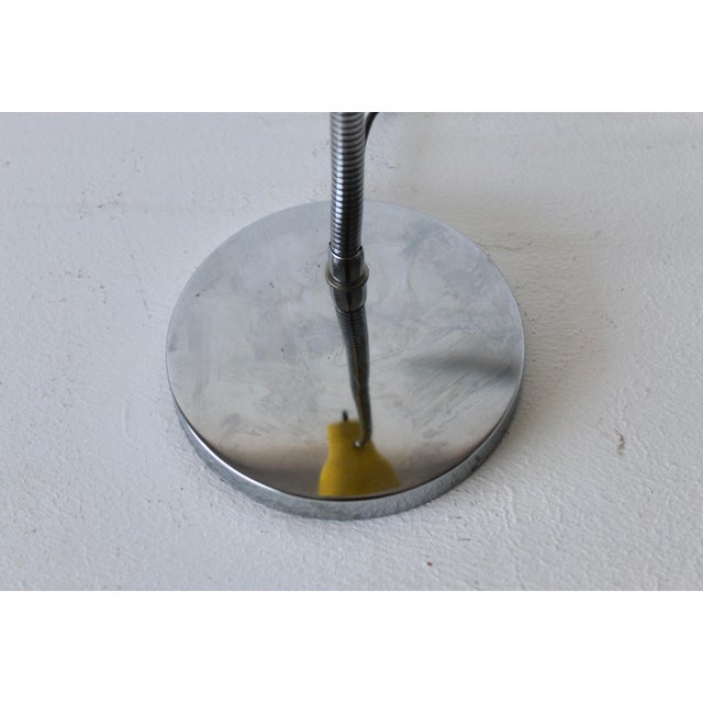 1970s Josef Hurka for Napako Style Modern Gooseneck Yellow Desk Lamp For Sale - Image 11 of 15
