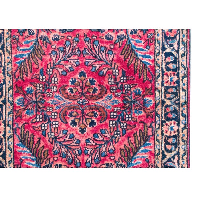 Pink Early 20th Century Persian Lilihan Rug For Sale - Image 8 of 15