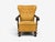 Mid-Century Modern Scandinavian Modern, Lounge Chair, Carved Wood, Fabric, Denmark, 1960s For Sale - Image 3 of 12