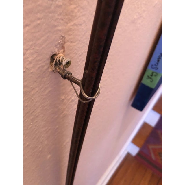 Elongated Vintage Bronze Italian Wall Sconce For Sale - Image 11 of 12