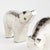 The little one explores, as the momma looks on, these modern polar bear sculptures really bring the charm. Sandcasted by...