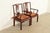 George Zee Antique Chinese Carved Rosewood Armchairs With Mother of Pearl Inlay, Circa 1890s For Sale - Image 4 of 15