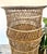 Vintage Mid Century Modern Wicker Rattan Plant Stand Jardiniere Bohemian Boho Chic For Sale In Los Angeles - Image 6 of 12
