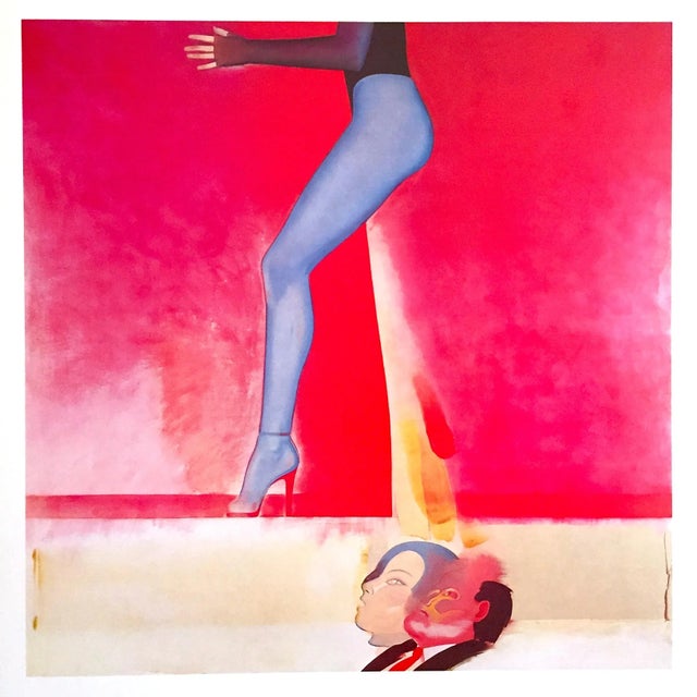 Allen Jones Vintage 1980 Dumont Art Calendar Pop Art Lithograph Print Poster " Curtain Call " 1975 For Sale - Image 11 of 11