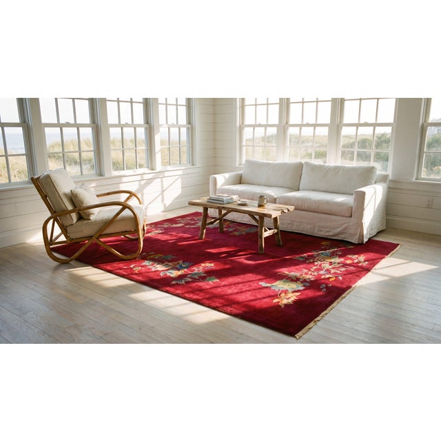 1930s Chinese Art Deco Carpet For Sale - Image 13 of 15
