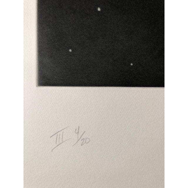 1990s Pat Steir, Comet, Outer Space Dark Series Aquatint Etching Color Abstract Expressionist For Sale - Image 5 of 6