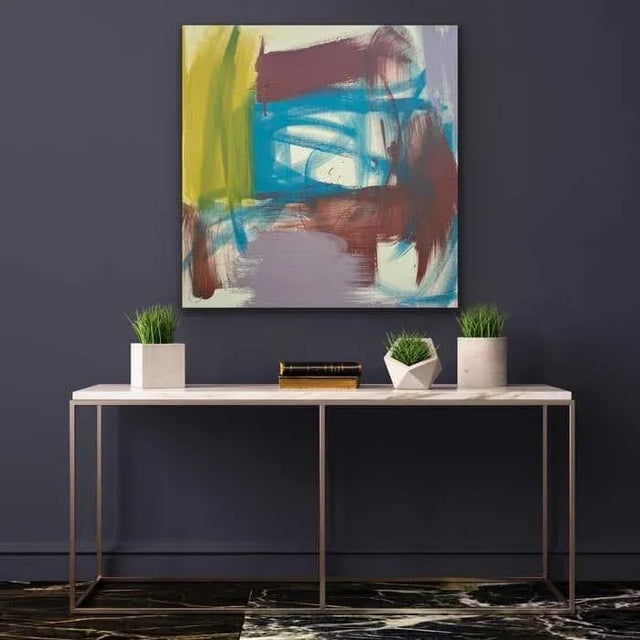 Mirtha Moreno Mixed Media on Canvas Painting Titled “Brick n Mortar” 2023 For Sale - Image 11 of 11