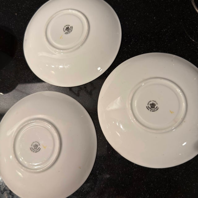 1910s Art Deco Royal Albert Crown China Tea Service - Set of 3 For Sale - Image 16 of 18