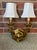 Brass 1930s Traditional Solid Brass Wall Sconce With Lampshades 2 Light For Sale - Image 8 of 8