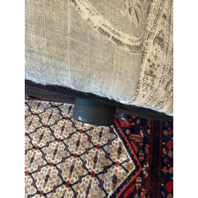 Vladimir Kagan Style Paisley Print Loveseat For Sale In San Francisco - Image 6 of 12