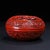 Paint Vintage Chinese Cinnabar Lacquer Round Box – Carved Floral Motif, Jewelry Trinket Box For Sale - Image 7 of 11