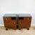 Art Deco Bedside Tables in Burl Wood with Glass Top, 1930s, Set of 2 For Sale - Image 6 of 18