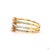 0.5 Carat Round Brilliant Cut Diamond Gold Ring, Size 6.5 For Sale - Image 4 of 9