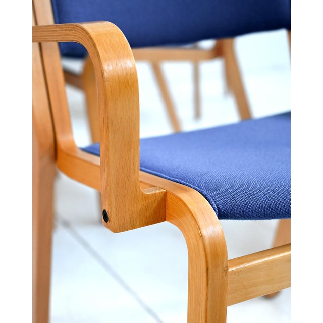 1960s Chairs with Armrests by Magnus Olesen, Late 20th Century, Set of 8 For Sale - Image 5 of 14