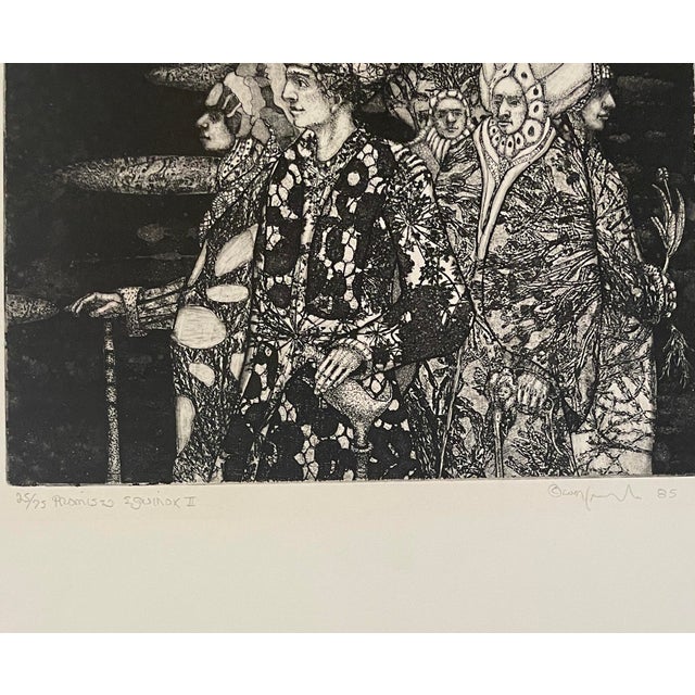 Walter Crump (born 1941) "Promised Equinox II" etching and aquatint, pencil signed, titled, dated 1985 and numbered 25 of...