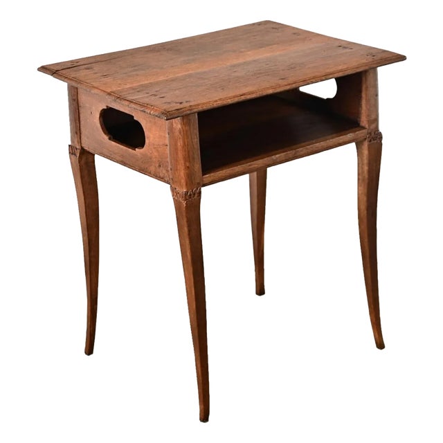 French 19th Century Louis XV Style Oak Side/Bedside Table For Sale