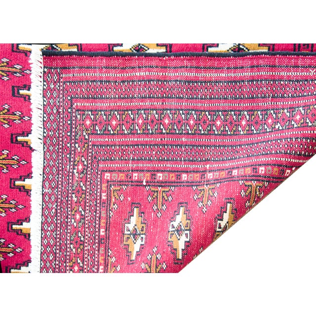 Early 20th Century Vintage Persian Turkman Rug For Sale - Image 5 of 16