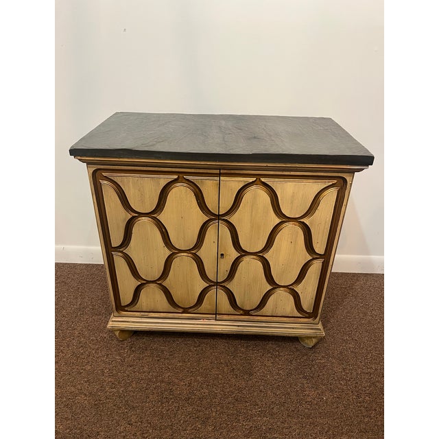 Mid-Century Modern 1955 Dorothy Draper Heritage Henredon Cabinet Slate Top For Sale - Image 3 of 11