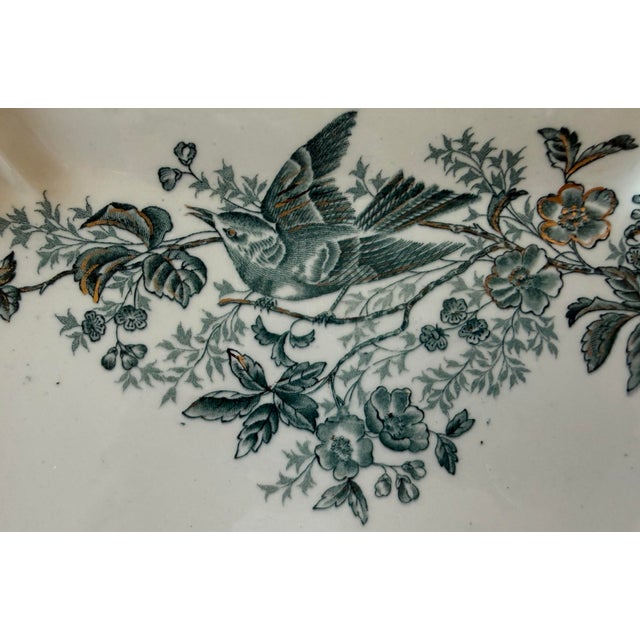 Antique Gustavsberg Serving Platters in the Wexio Guld Pattern - a Pair For Sale In Austin - Image 6 of 12