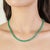 Not Yet Made - Made To Order Green Onyx Gemstones Square-Cut Link Necklace for Women Gift For Sale - Image 5 of 11